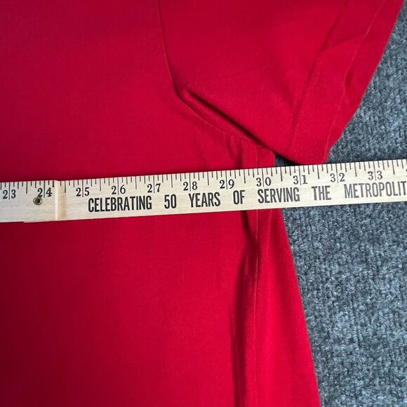 Vintage Polo Ralph Lauren Shirt Mens Red 4XB Big Tall Spell Out Logo Casual 90's - Picture 8 of 16